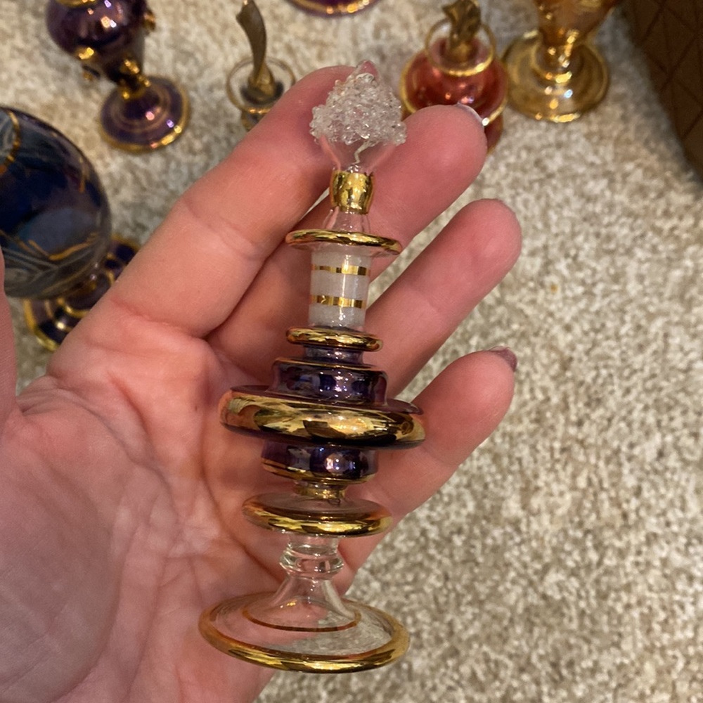 Egyptian Handblown glass perfume bottles - Picture 11 of 13